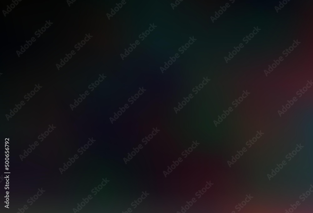 Dark Black vector blurred bright pattern.