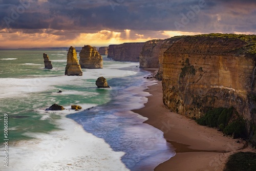 12 Apostles, Great Ocean Road, Victoria, Sea, Cliffs, Ocean, Landscape, Storm