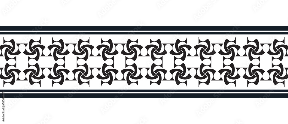 ornament style ethnic seamless borders ornament style ethnic seamless borders