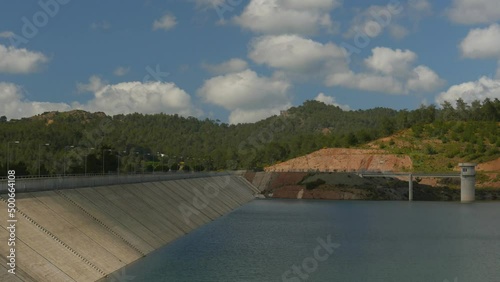 Wallpaper Mural Kannaviou Dam and reservoir, Cyprus.  Time lapse clouds and shadows Torontodigital.ca
