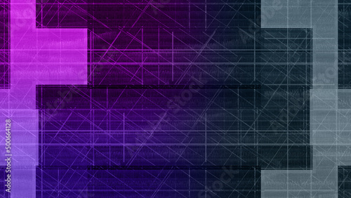 Abstract glitch art block pattern background image.