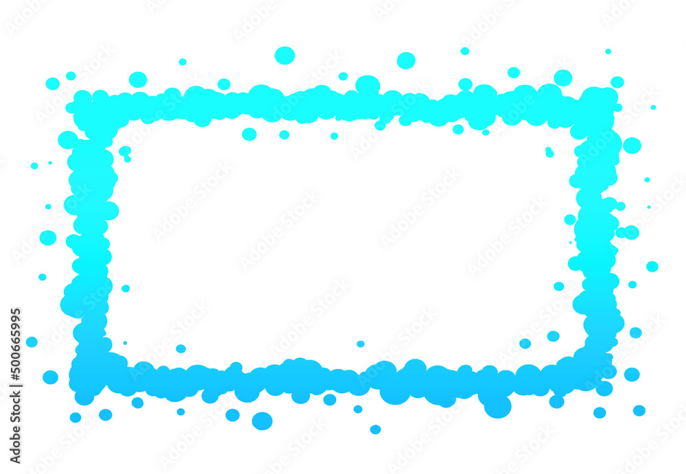 Clip art of blue paint splatter frame Stock Vector | Adobe Stock