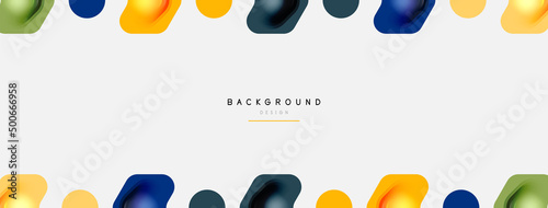 Color arrow shapes on white backdrop. Minimal geometric abstract background. Vector illustration for wallpaper banner background or landing page