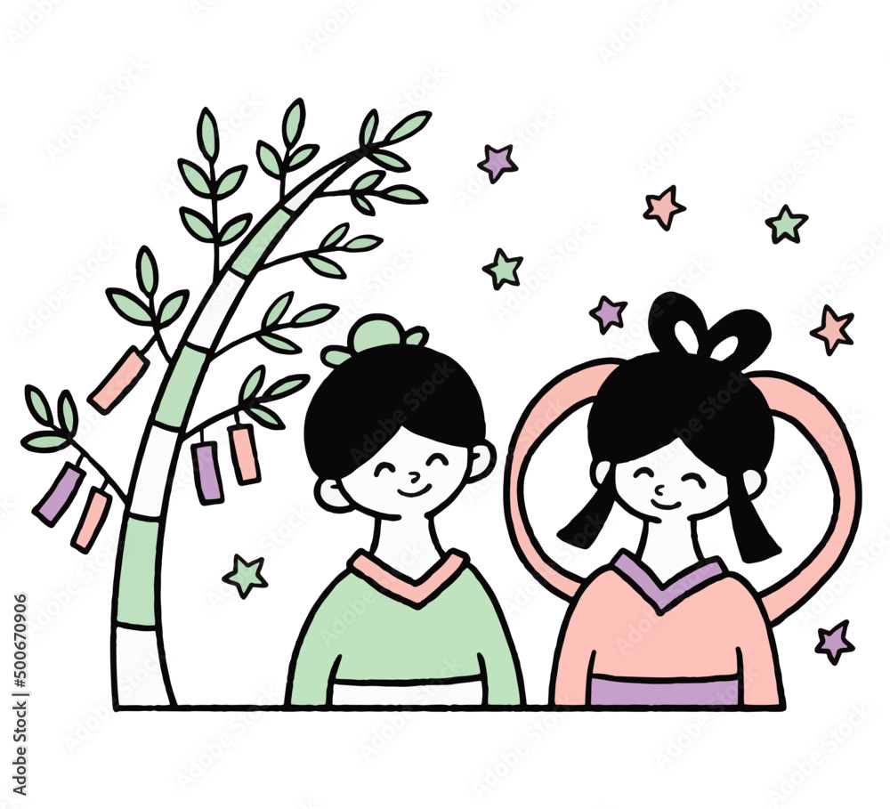 織姫と彦星のイラスト 織姫と彦星のイラスト