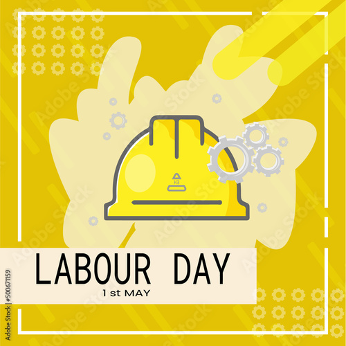 banner poster commemorating international labor day Art & Illustration