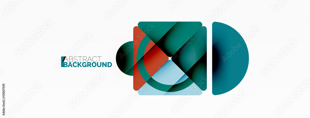 Creative geometric wallpaper. Minimal abstract background. Triangles and circles composition vector illustration for wallpaper banner background or landing page Creative geometric wallpaper. Minimal abstract background. Triangles and circles composition vector illustration for wallpaper banner background or landing page