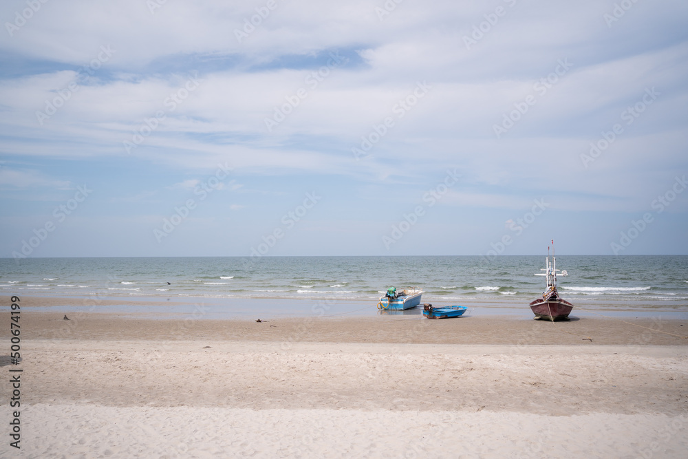 fisherman boat on the beach, pattaya sea. fisherman boat on the beach, pattaya sea.