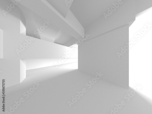 White Modern Background. Abstract Building Concept