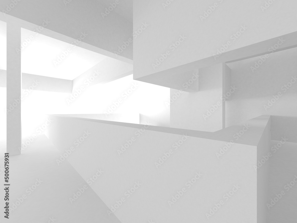 custom made wallpaper toronto digitalWhite Modern Background. Abstract Building Concept