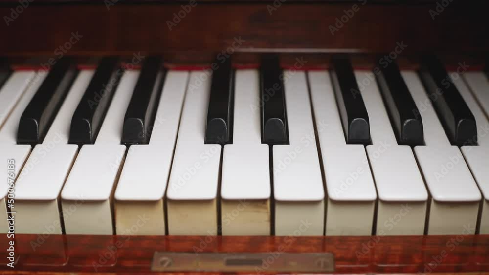 Piano keyboard close up. Elements of musical instrument. Lines and black and white colors of piano keyboard Piano keyboard close up. Elements of musical instrument. Lines and black and white colors of piano keyboard