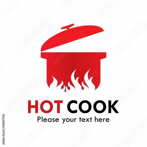 Hot cook symbol logo template illustration
