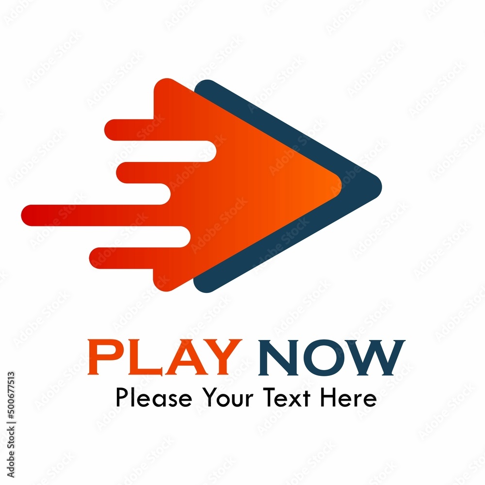 Media play logo template illustration Media play logo template illustration