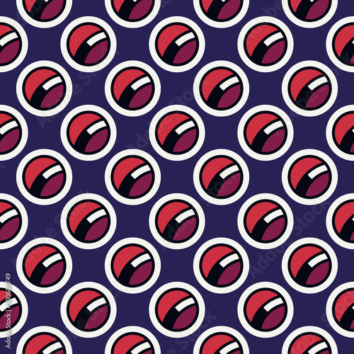 Polka dot ornament. Repeated circles seamless pattern. Modern stile geometric background. Geo motif surface print