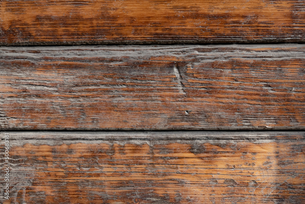 Fototapeta premium Brown wood texture background coming from natural tree. The wooden panel has a beautiful dark pattern, hardwood floor texture