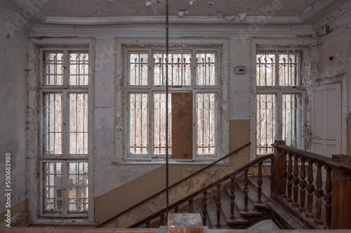 Urban exploration in an old abandoned hospital in a historic mansion in Poland - Urbex in Turczynek © Arkadiusz