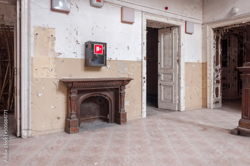 Urban exploration in an old abandoned hospital in a historic mansion in Poland - Urbex in Turczynek photo