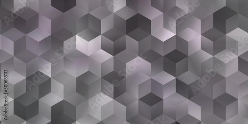 Light Purple vector pattern with colorful hexagons.