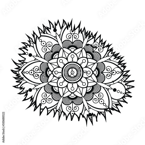 Mandala Jackfruit Coloring Page For Kids