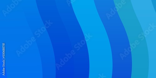 Light BLUE vector template with curves.