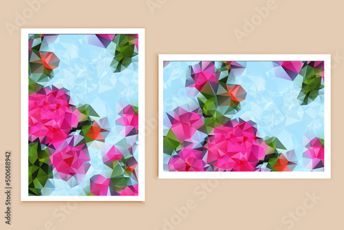 Polygonal Mosaic Background  Low Poly Style  Vector illustration  Business Design Templates 