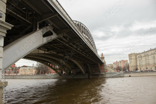 View from under the bridge across the river