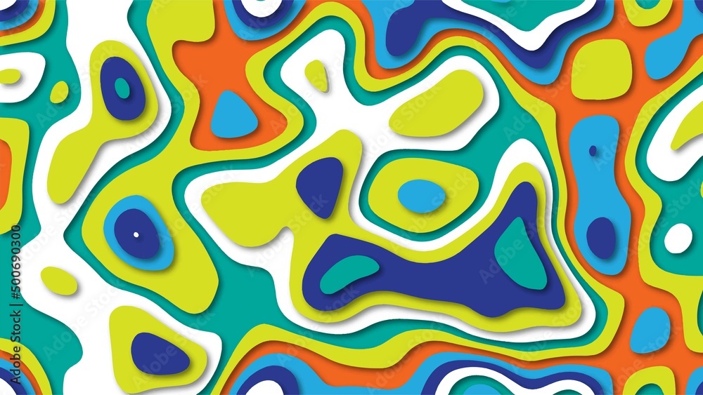 Abstract colorful paper cut shapes background Abstract colorful paper cut shapes background