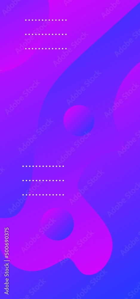 Colorful wallpaper. Abstract background with geometric elements. Royal blue and purple mix abstract gradient wallpaper with beautiful fluid shapes. Best mobile wallpaper.