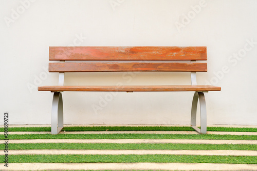 vintage bench in the park