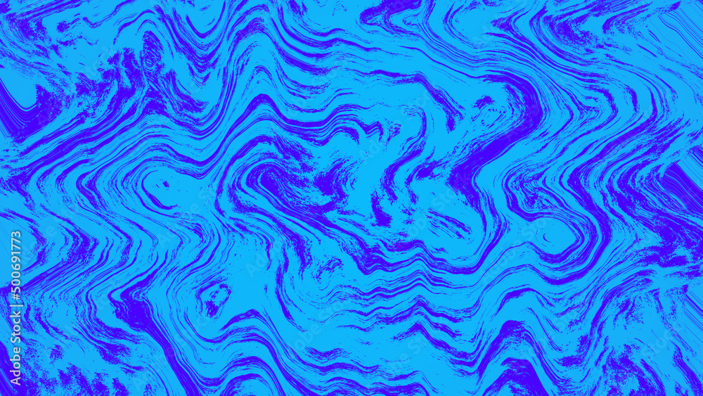blue ocean abstract background with psychedelic style