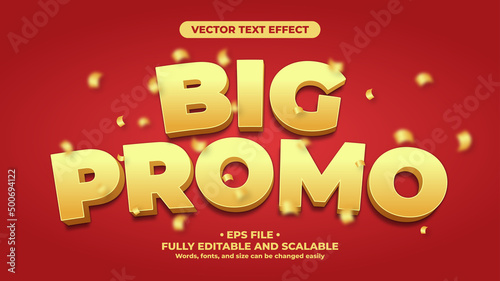 Big Promo Banner with 3D Editable Text Effect
