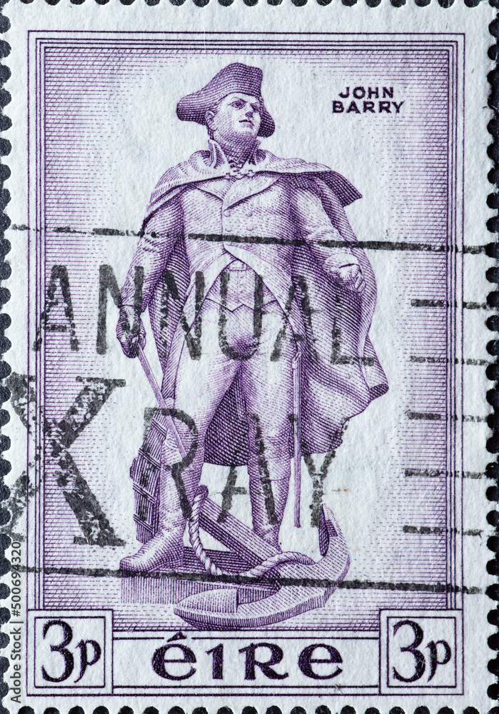 Ireland circa 1956 a postage stamp from Ireland, showing the