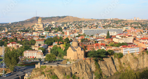 Panorama of Tbilisi in Georgia