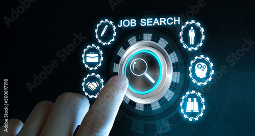 Job Search human resources recruitment career. Internet, business
