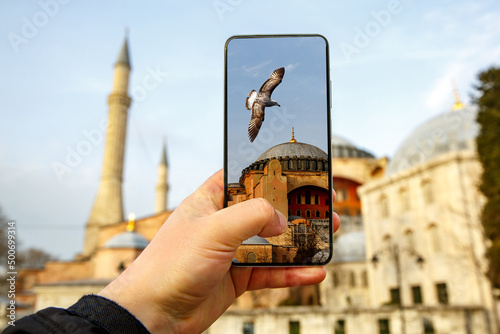 Photography Taking photos of The Hagia Sophia in Istanbul, Turkey using a smartphone camera
