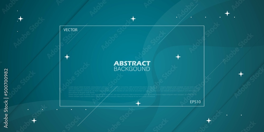 Naklejka premium Modern colorful geometric background. Blue green elements with fluid gradient. Dynamic shapes composition. Eps10 vector