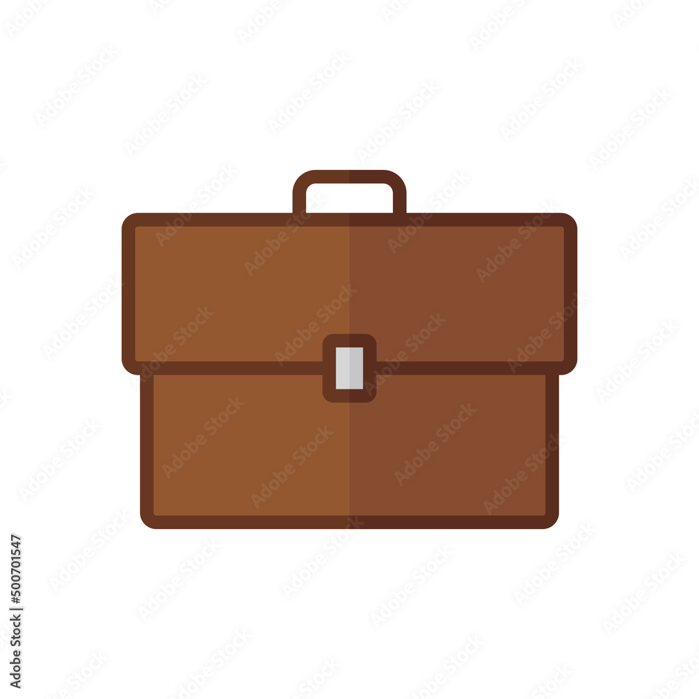Briefcase flat vector icon Briefcase flat vector icon