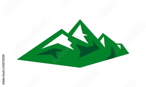 green mountain hill vector