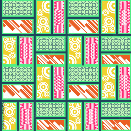 seamless pattern abstract endless tiles 