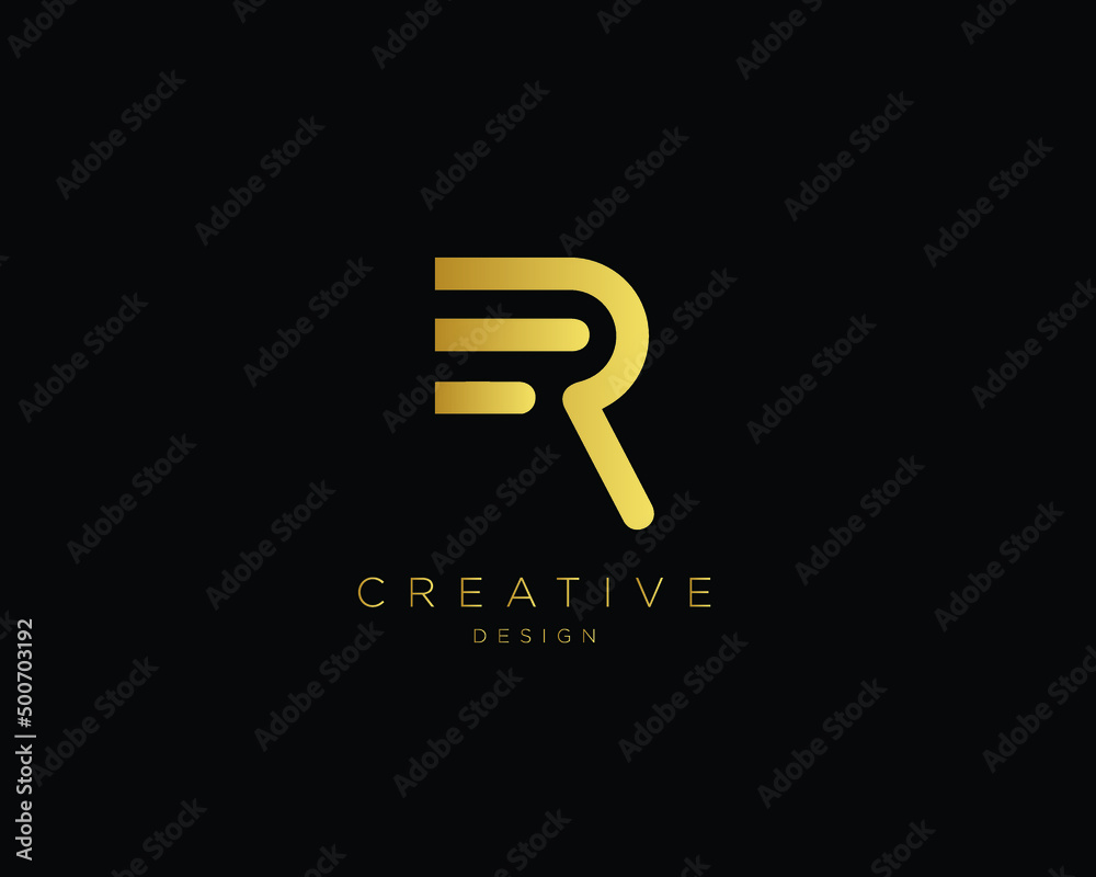 Creative Minimal Letter FR ER Logo Design | Unique ER FR Monogram Creative Minimal Letter FR ER Logo Design | Unique ER FR Monogram