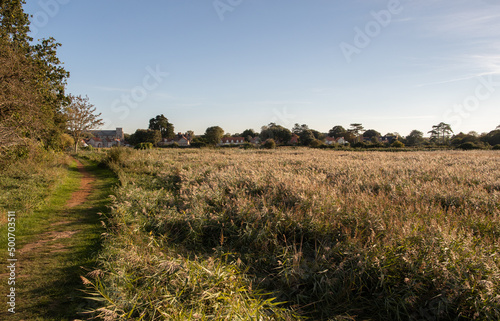 The Village of Thornham from the Marshes photo