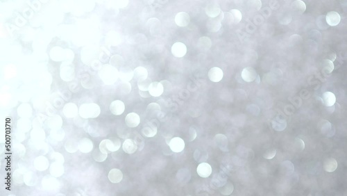 abstract bokeh background with silver glitter background