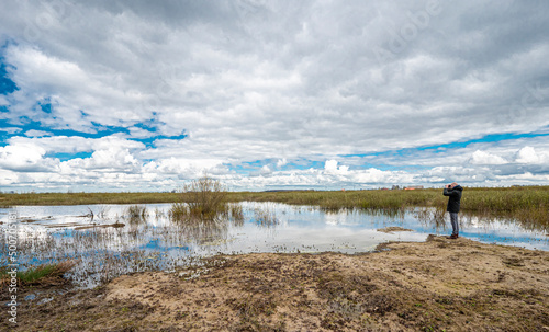 Vogels spotten op het eiland Tiengemeten in het Haringvliet
