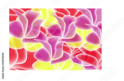 Multicolor template for cover design, website, background for presentations. Vector spring floral transparent background.