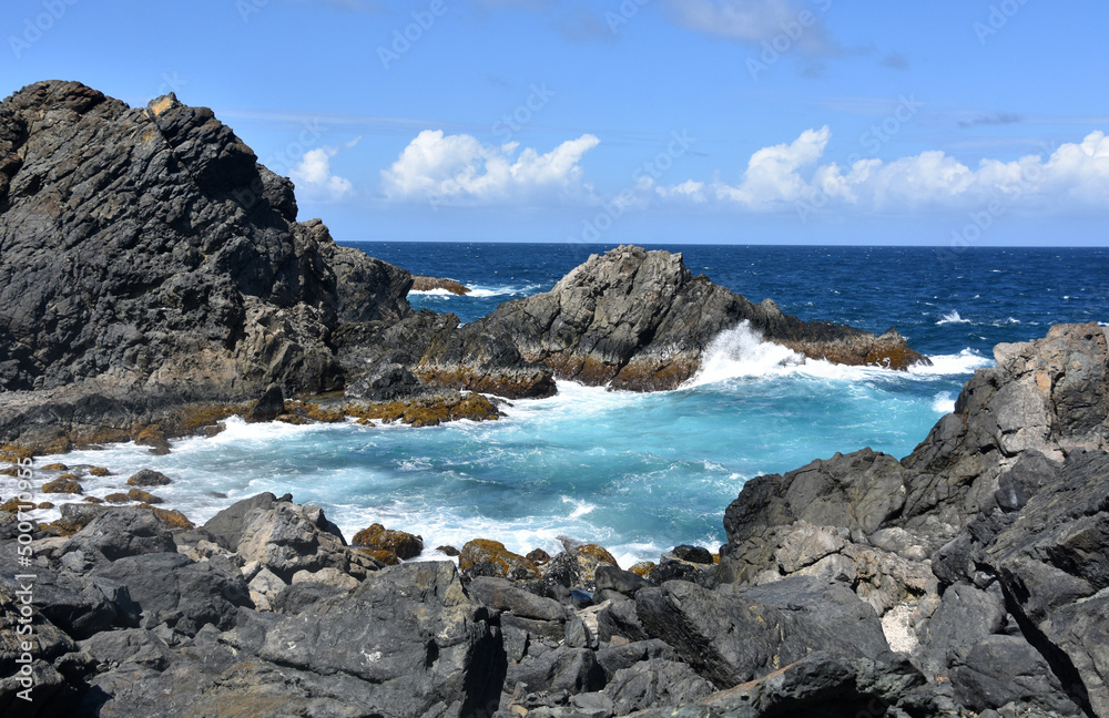 Aqua Waters Along the Coast of Aruba Aqua Waters Along the Coast of Aruba