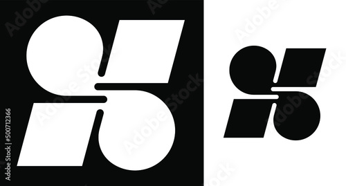 letter S logo initial monogram vector branding