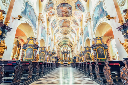Canvastavla Inside the chapel at Strahov Monastery in Prague, Czechia