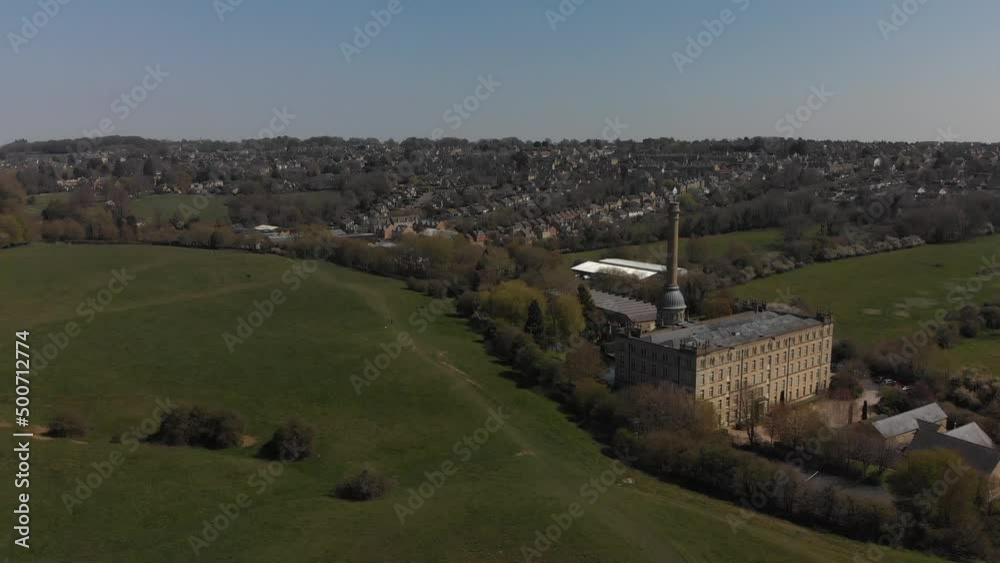 Slow aerial move over Bliss mill towards Chipping Norton. Oxfordshire. Slow aerial move over Bliss mill towards Chipping Norton. Oxfordshire.