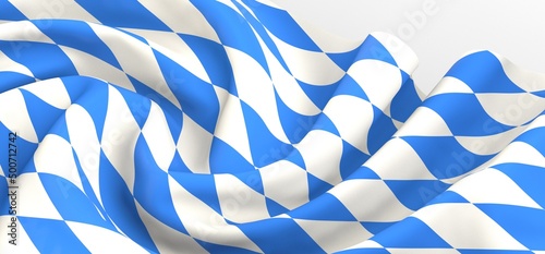 bavarian flag wide panorama oktoberfest background with white blue bavaria isolated white background..