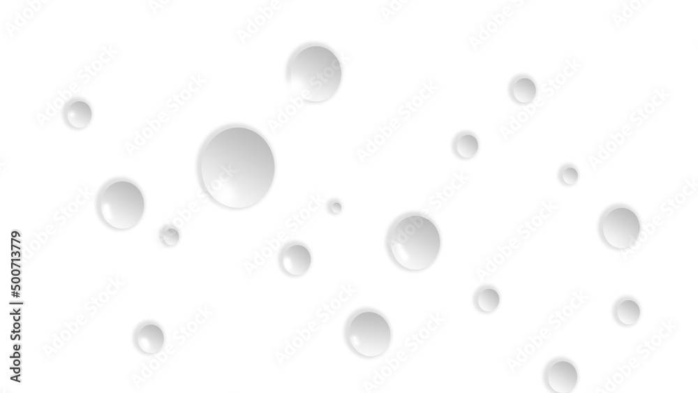 Clear water droplets on white abstract surface, graphics for cover backgrounds, design illustrations and other artwork. Clear water droplets on white abstract surface, graphics for cover backgrounds, design illustrations and other artwork.