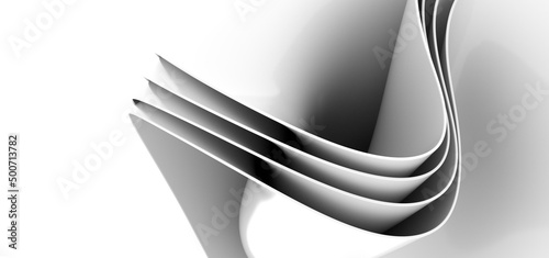 White Abstract Panoramic Ba...